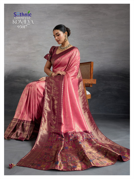 95017 Kovilya Vol 5 Sethnic Kanjivaram Silk Sarees