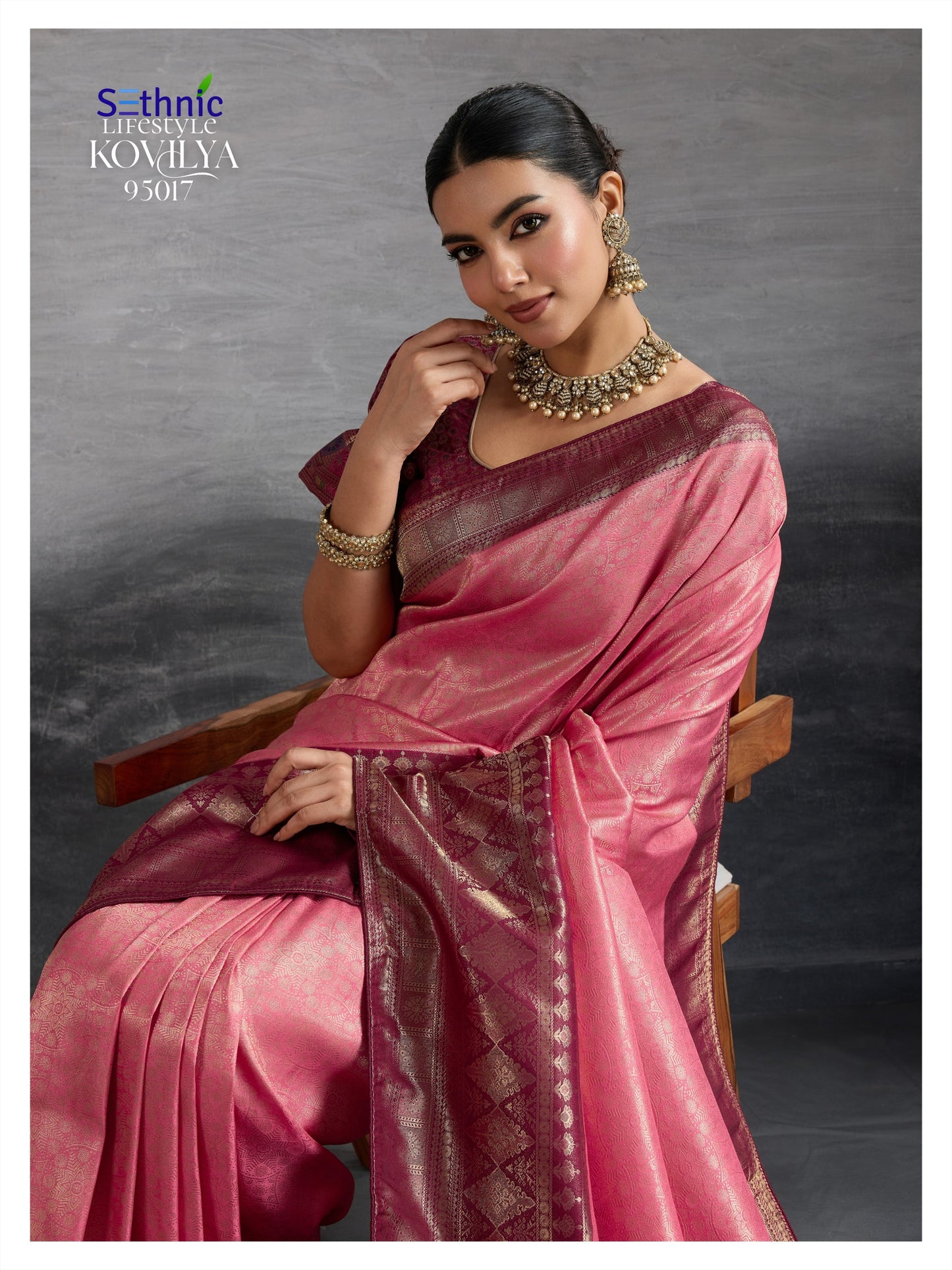 95017 Kovilya Vol 5 Sethnic Kanjivaram Silk Sarees