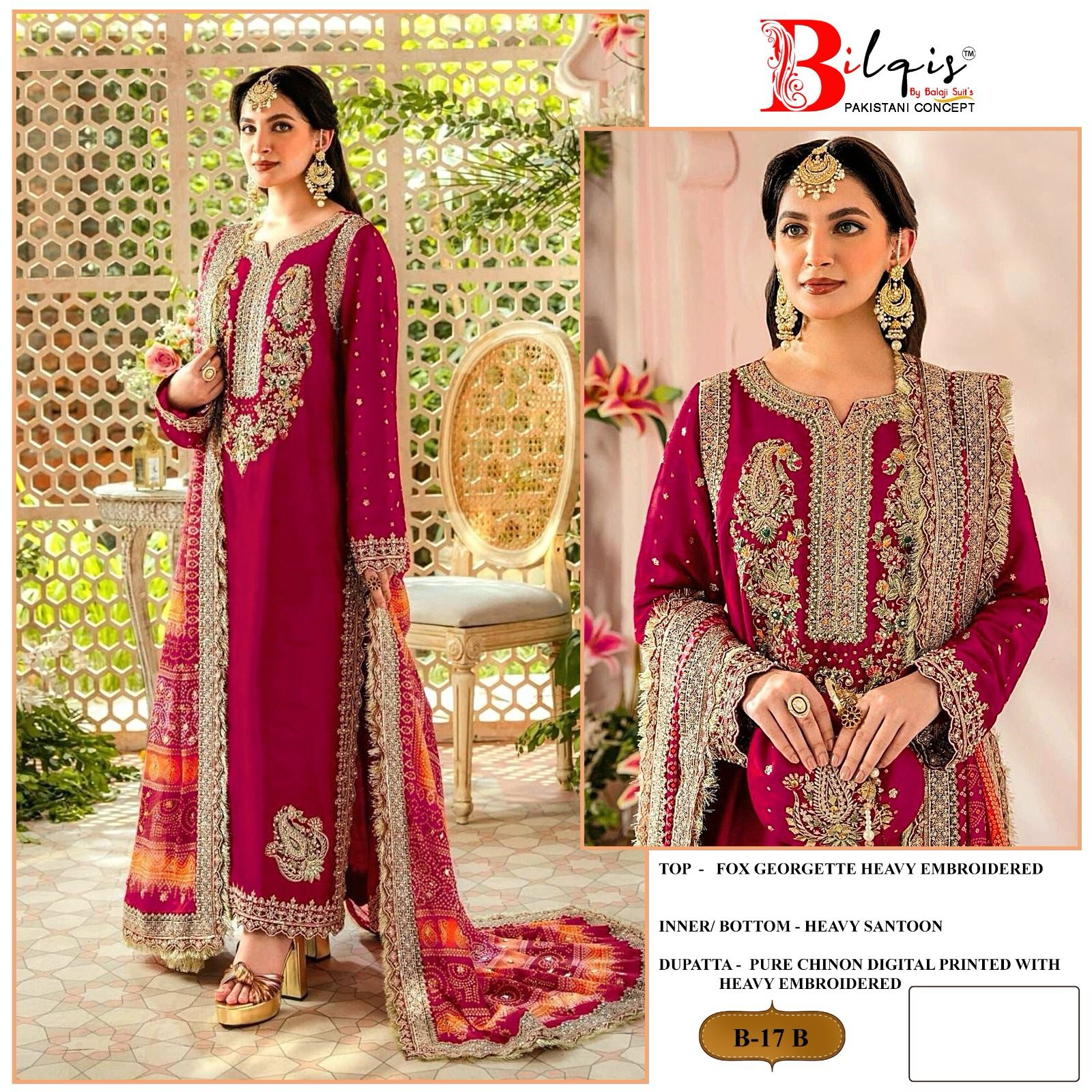 17B Bilqis Pakistani Salwar Suits