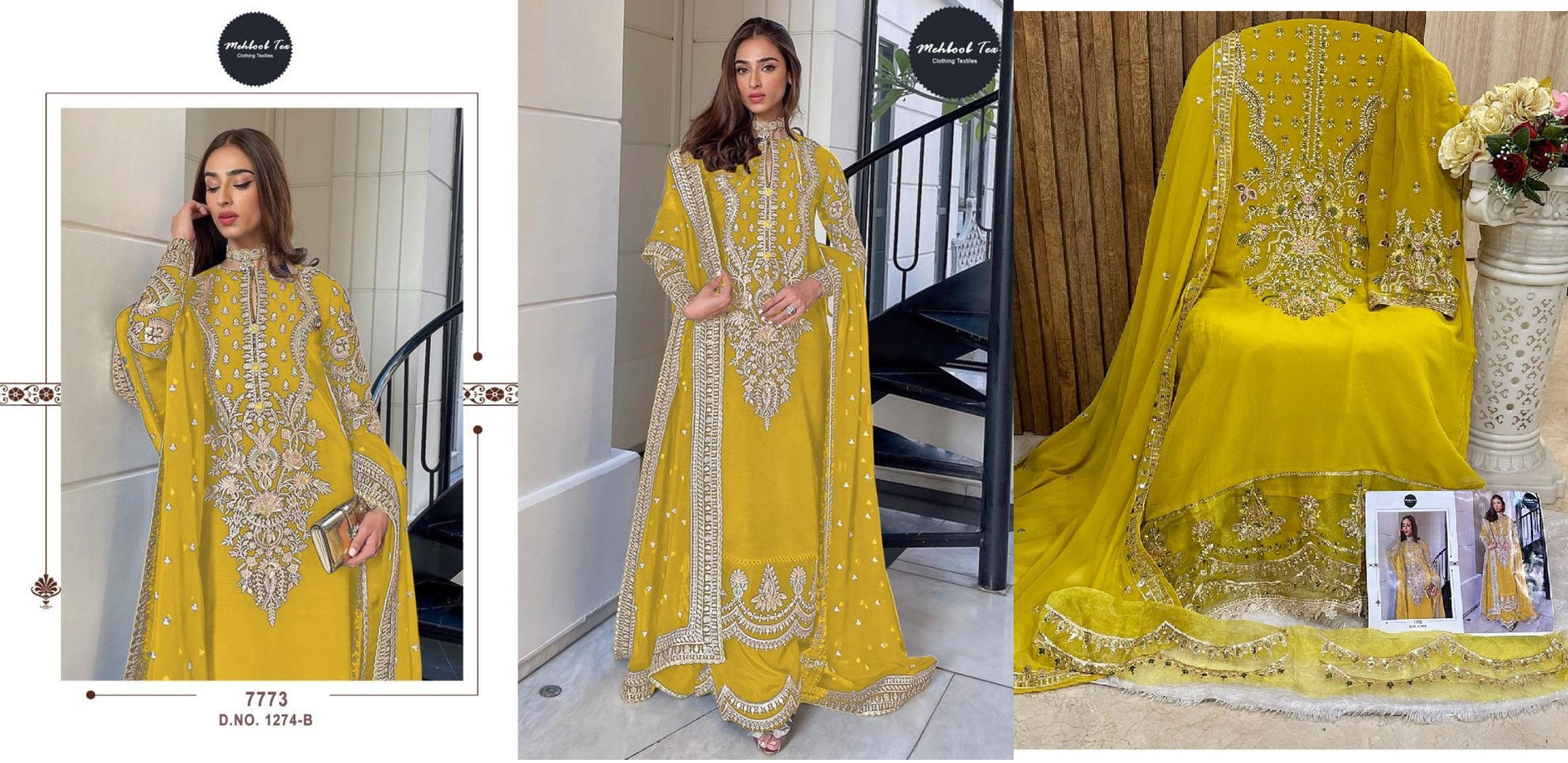 1274B Mehboob Tex Pakistani Salwar Suits