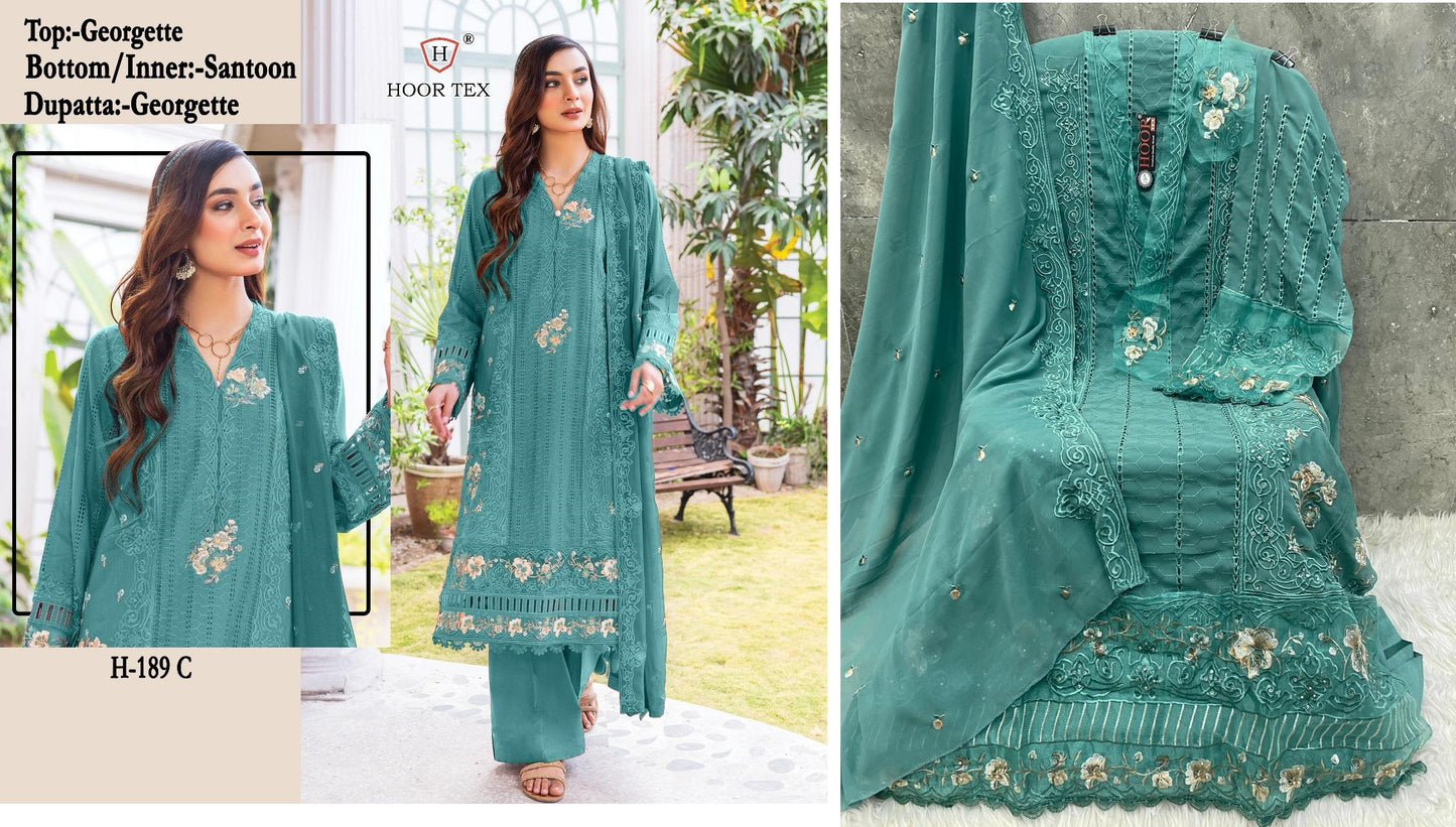 189C Hoor Tex Pakistani Salwar Suits