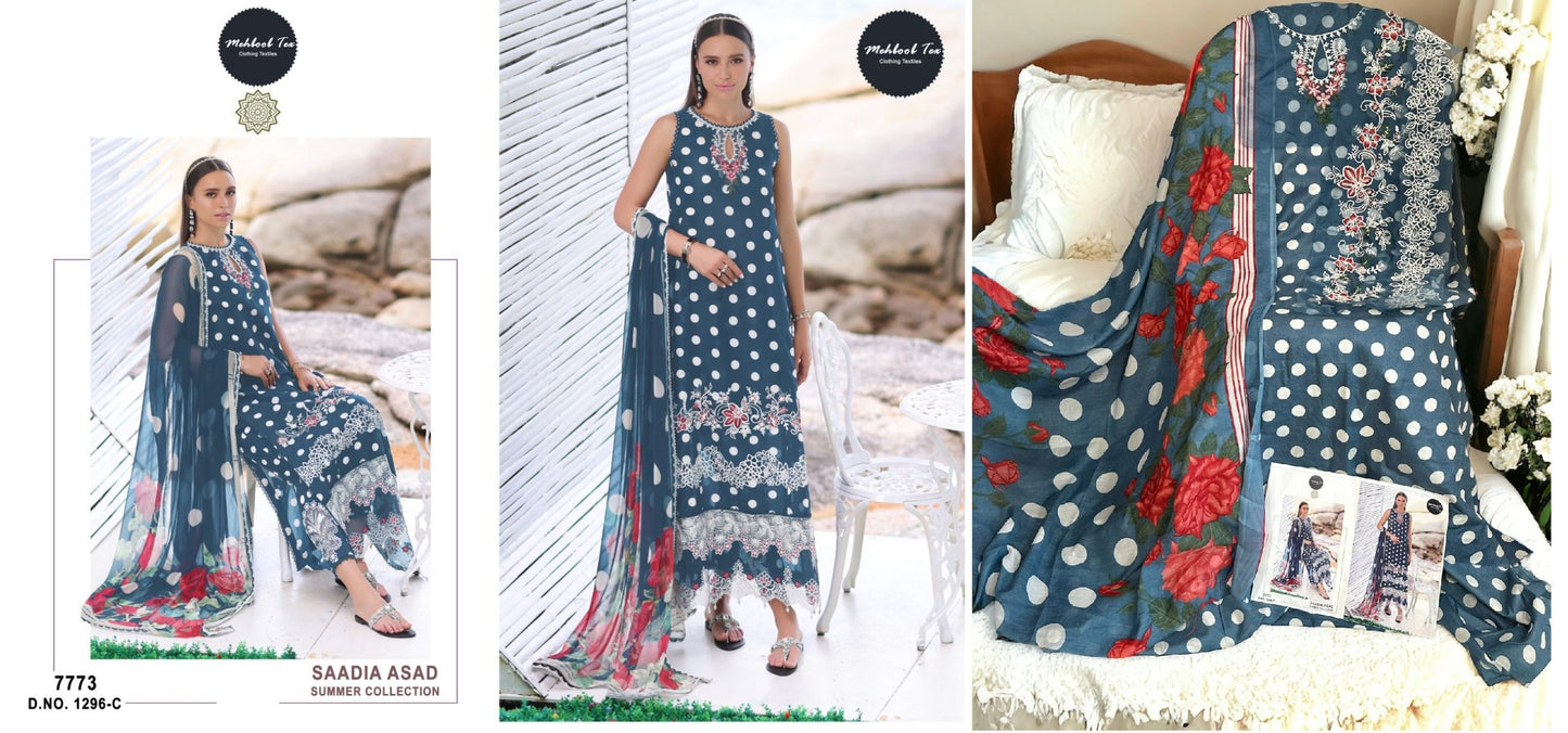 1296C Mehboob Tex Pakistani Salwar Suits