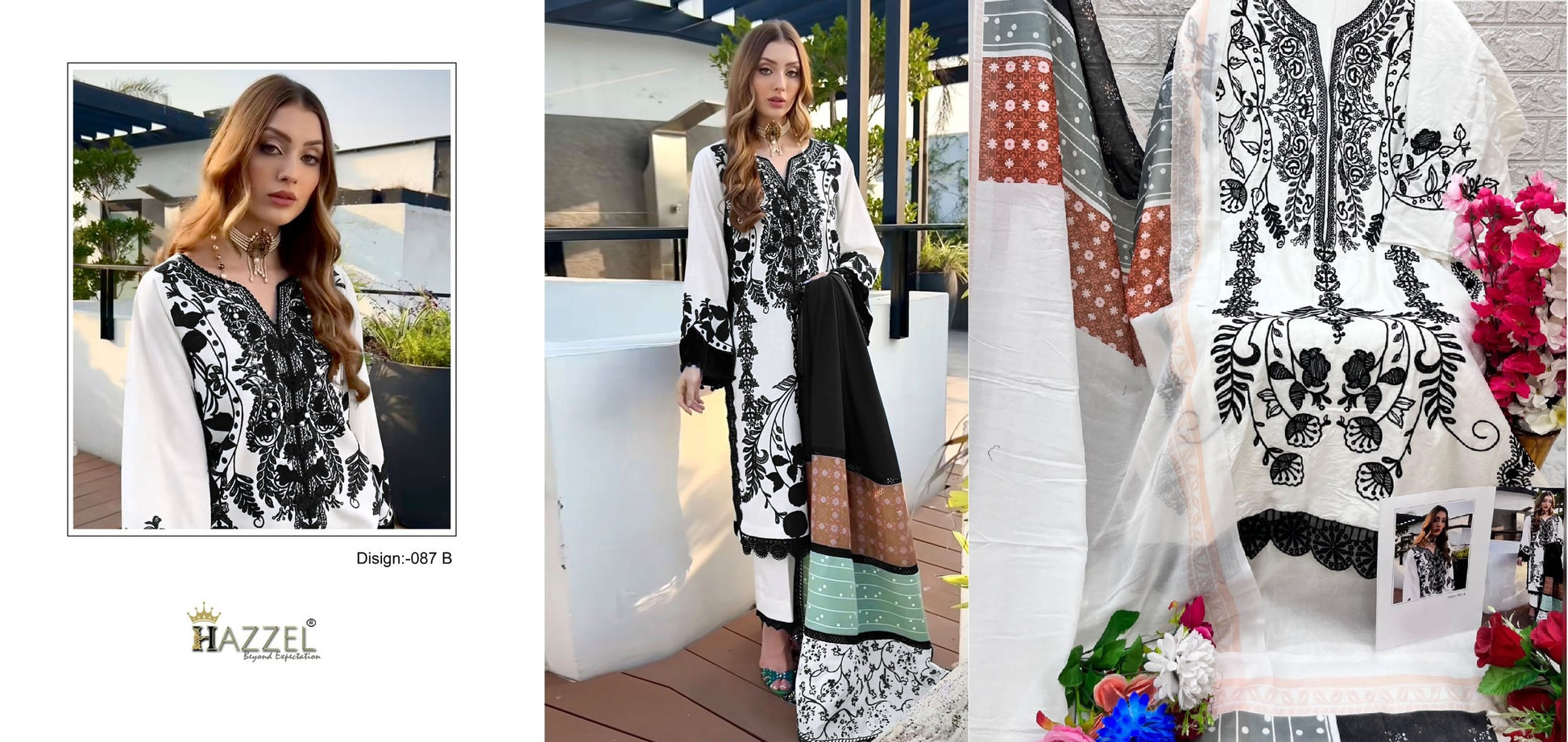 87B Hazzel Pakistani Salwar Suits