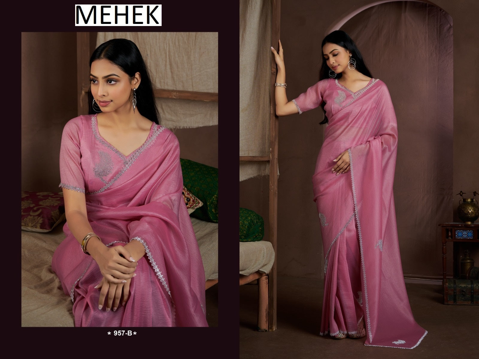 957B Mehek Jarkan Sarees