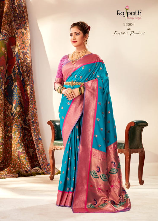 96006 Mihira Rajpath Paithani Silk Sarees
