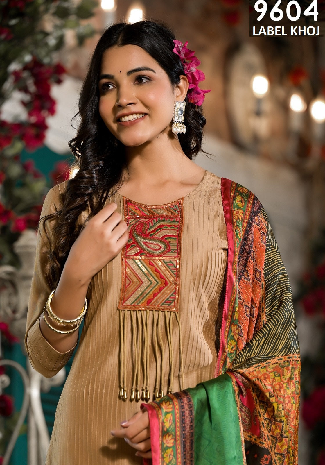 9604 Label Khoj Pintuck Readymade Suits