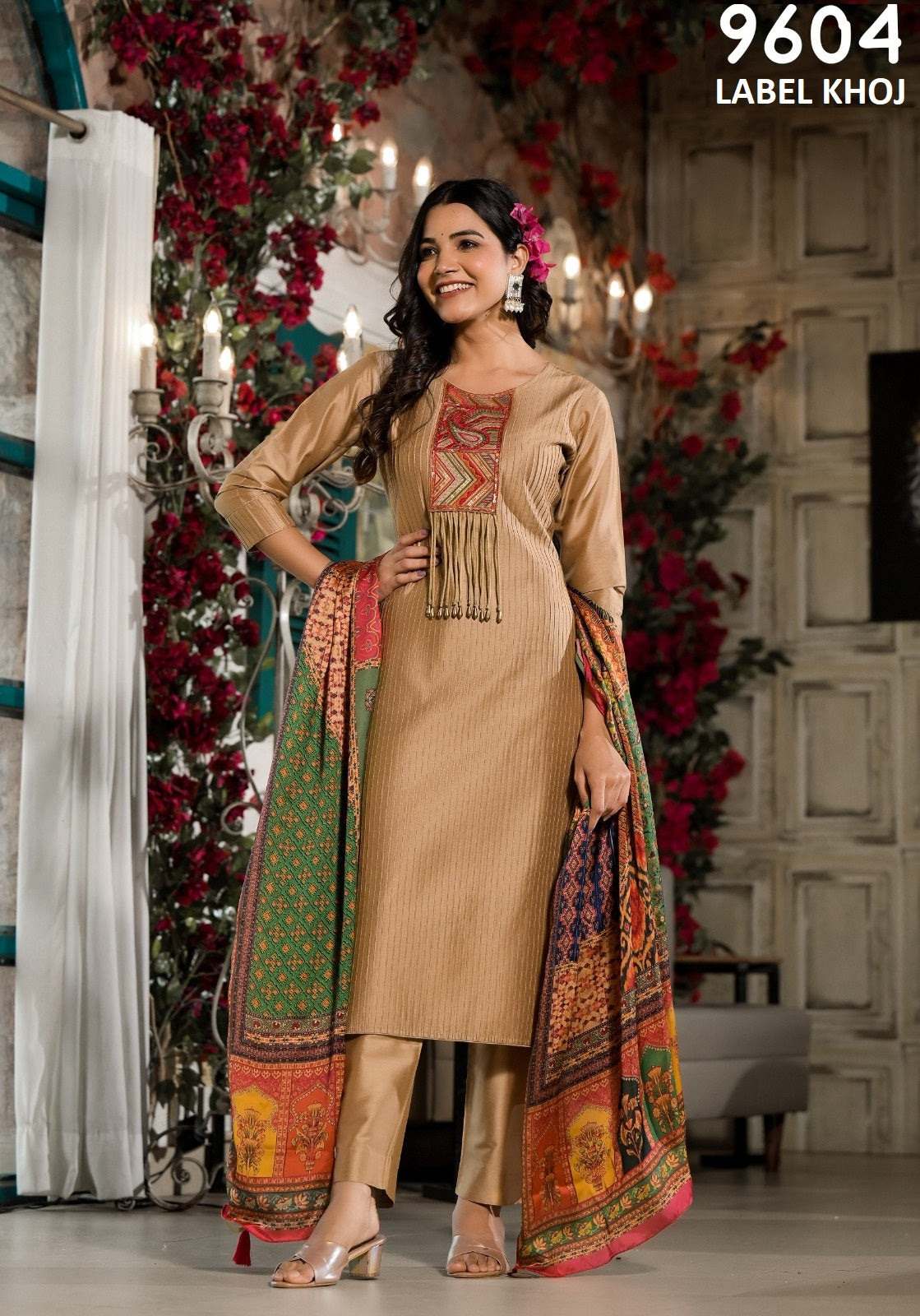 9604 Label Khoj Pintuck Readymade Suits