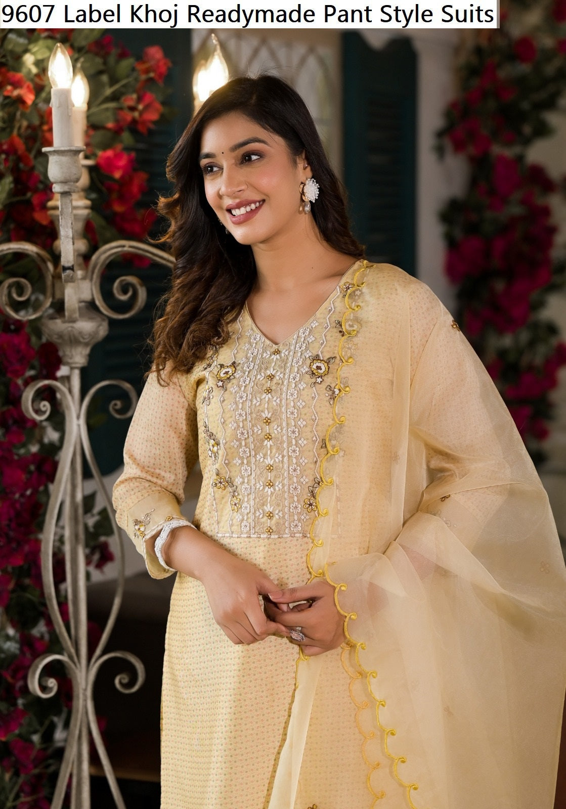 9607 Label Khoj Pant Style Readymade Suits