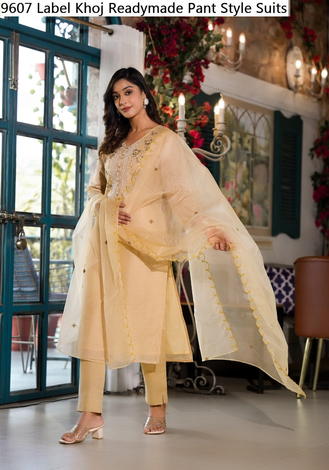 9607 Label Khoj Pant Style Readymade Suits