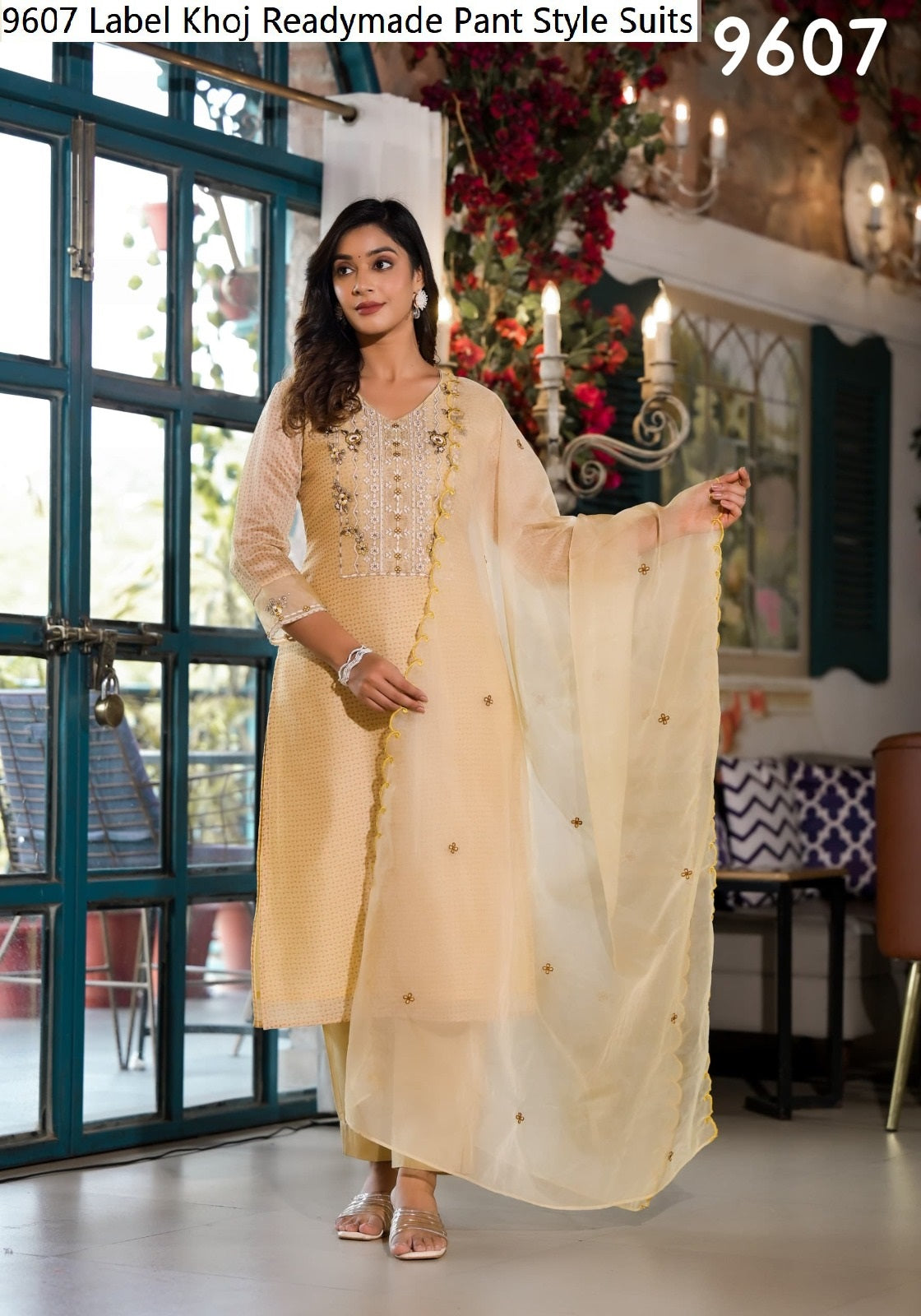 9607 Label Khoj Pant Style Readymade Suits