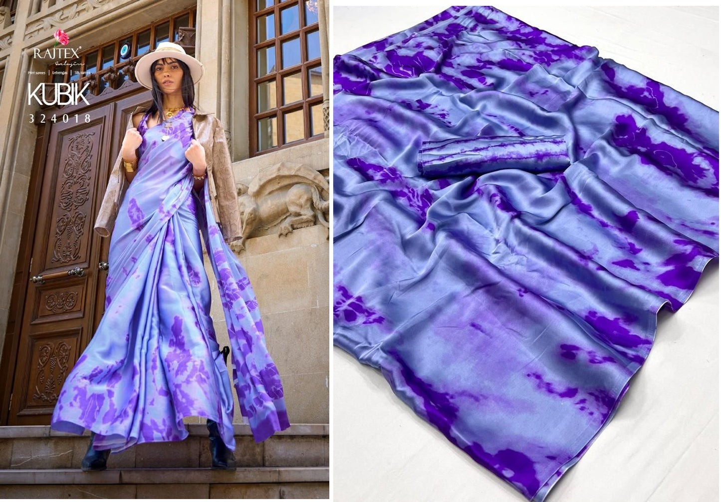 324018 Kubik Rajtex Sarees