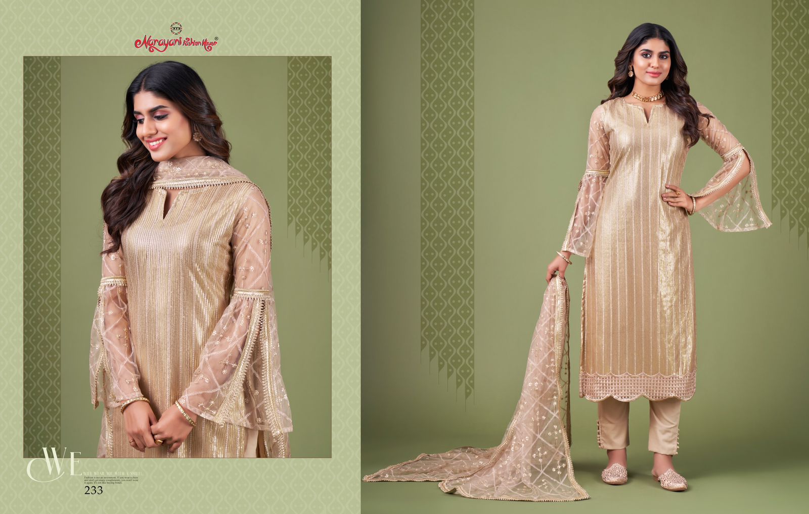 233 Zehra Vol 4 Narayani Fashion House Unstitched Suits