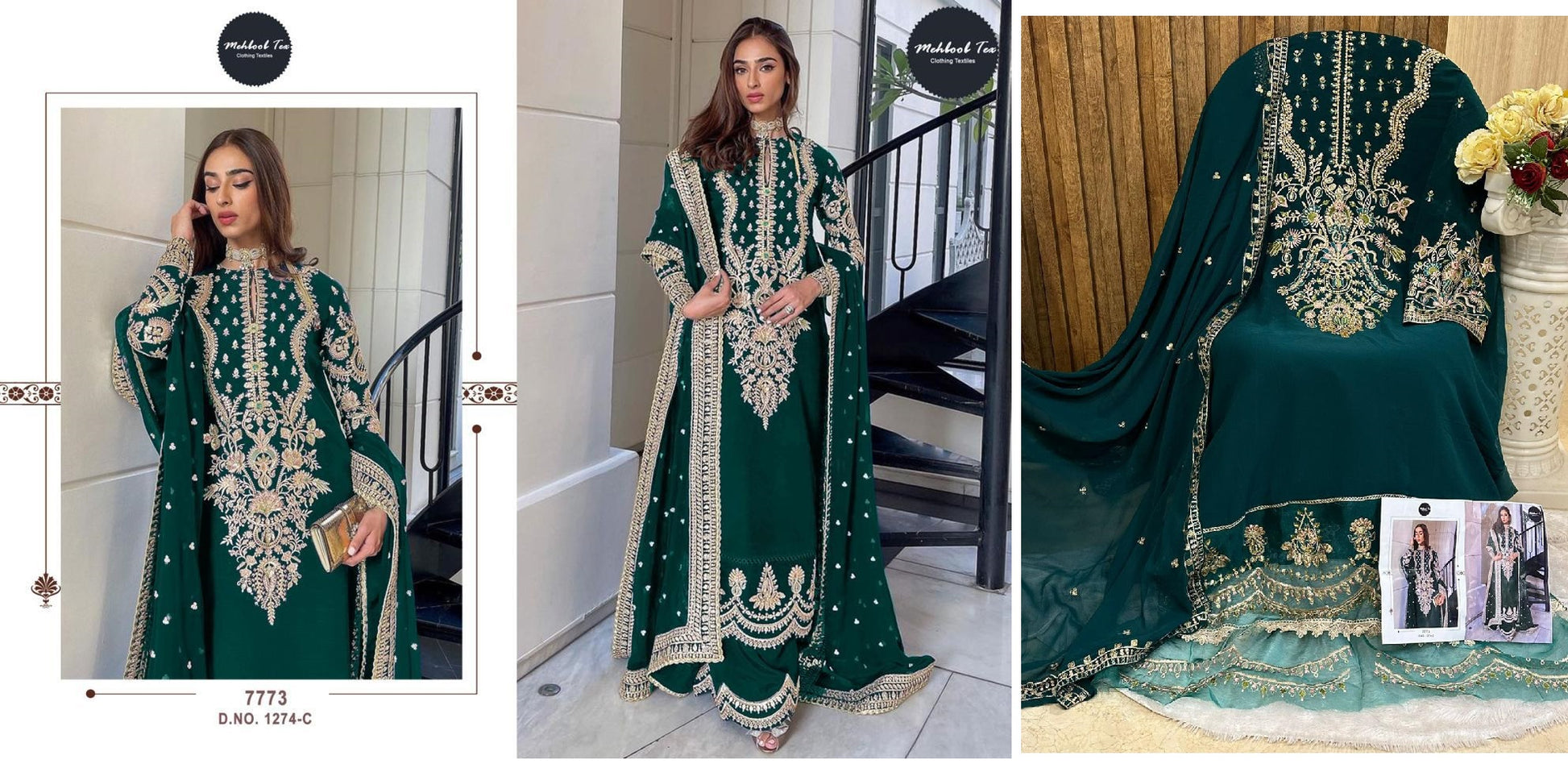 1274C Mehboob Tex Pakistani Salwar Suits