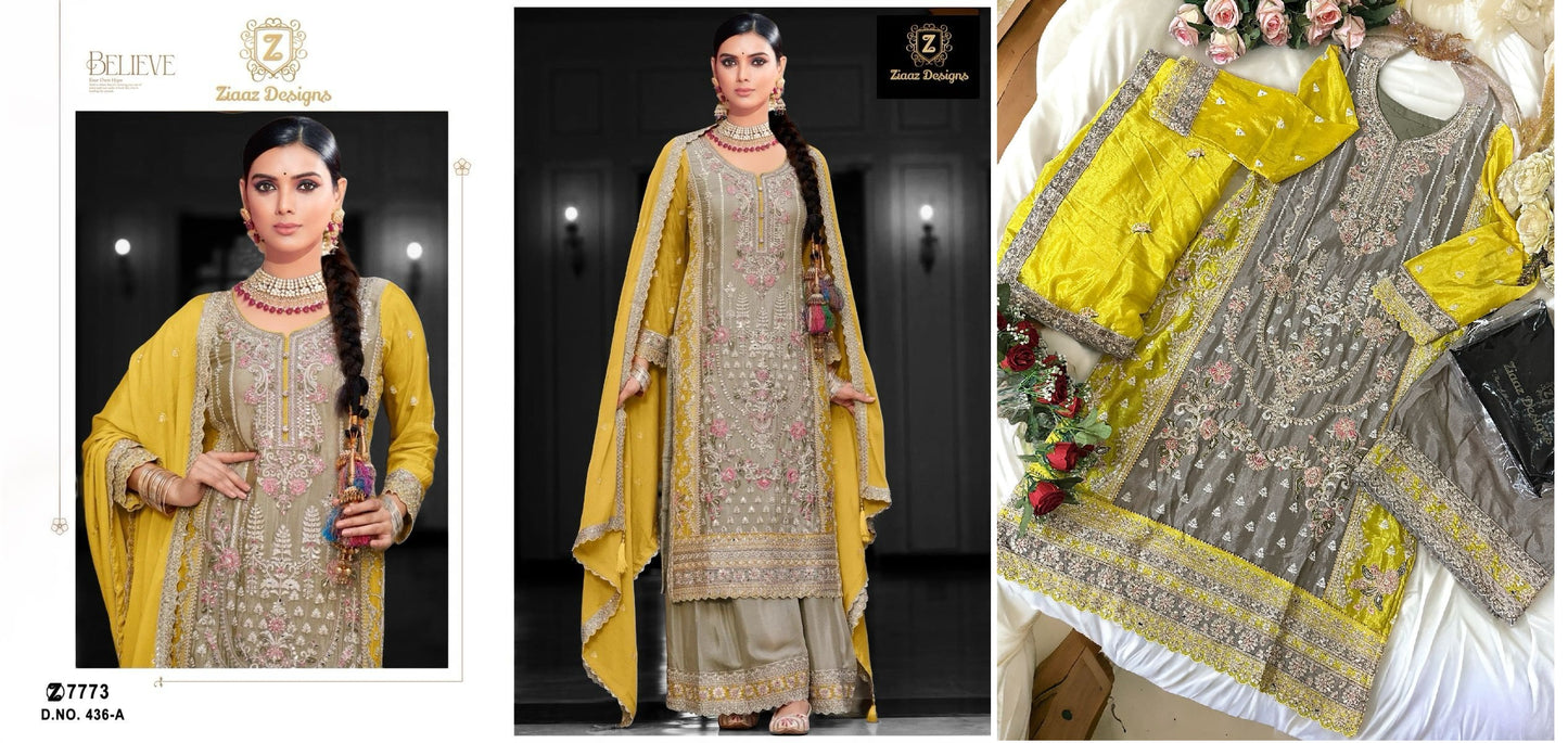 436A Ziaaz Designs Pakistani Salwar Suits