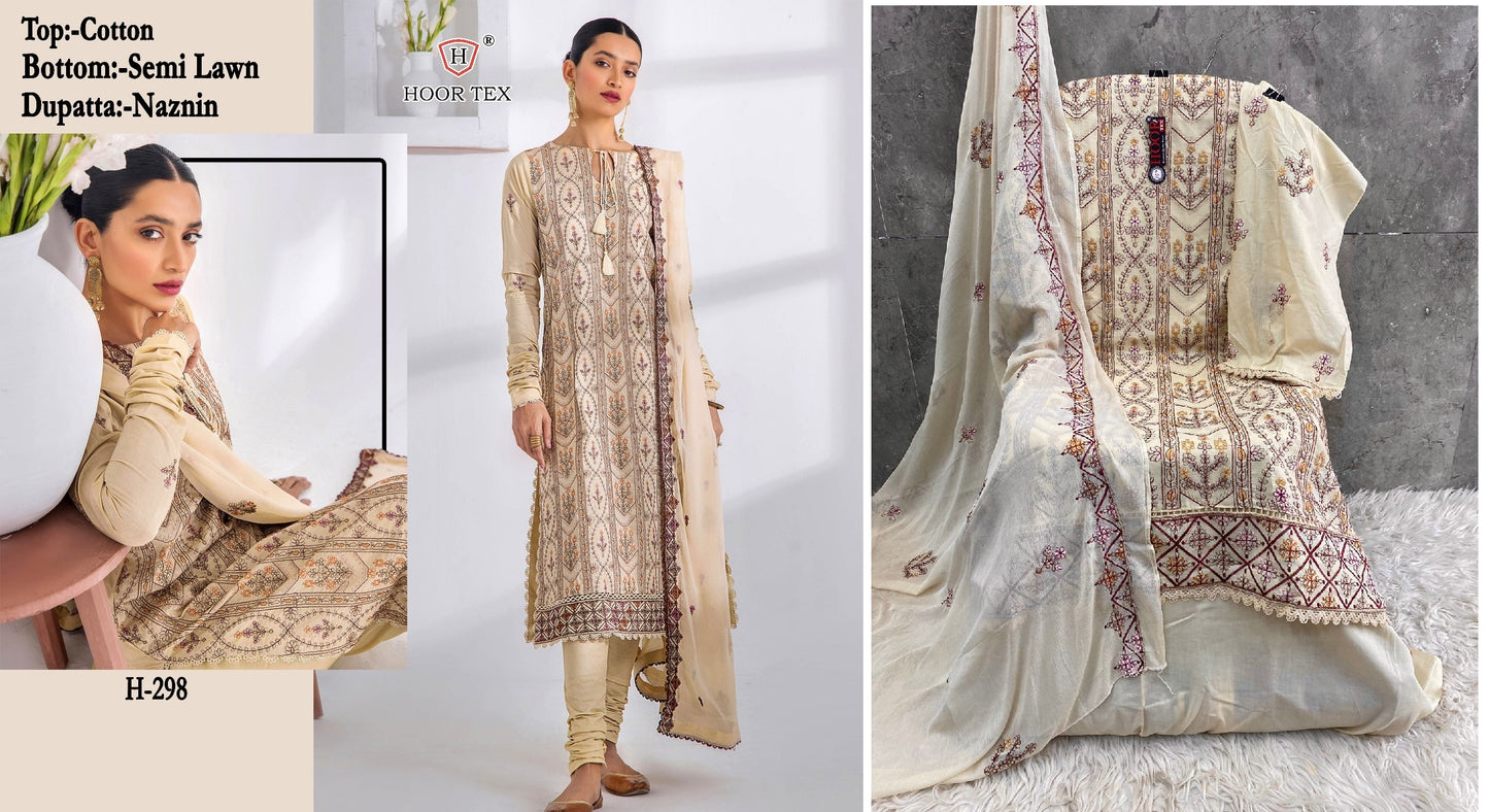 298 Hoor Tex Pakistani Salwar Suits