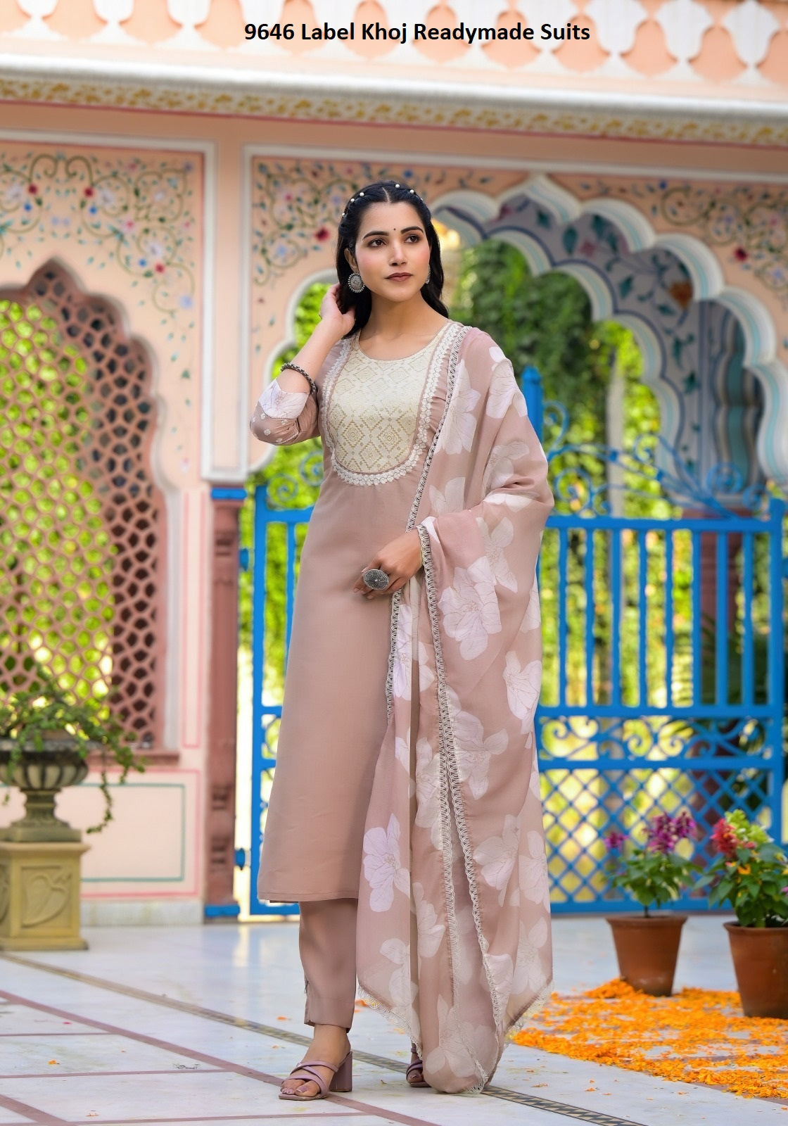 9646 Label Khoj Embroidery Readymade Suits