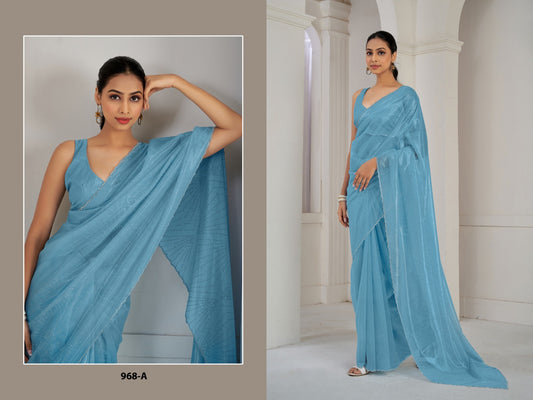 968-A Mehek Organza Sarees