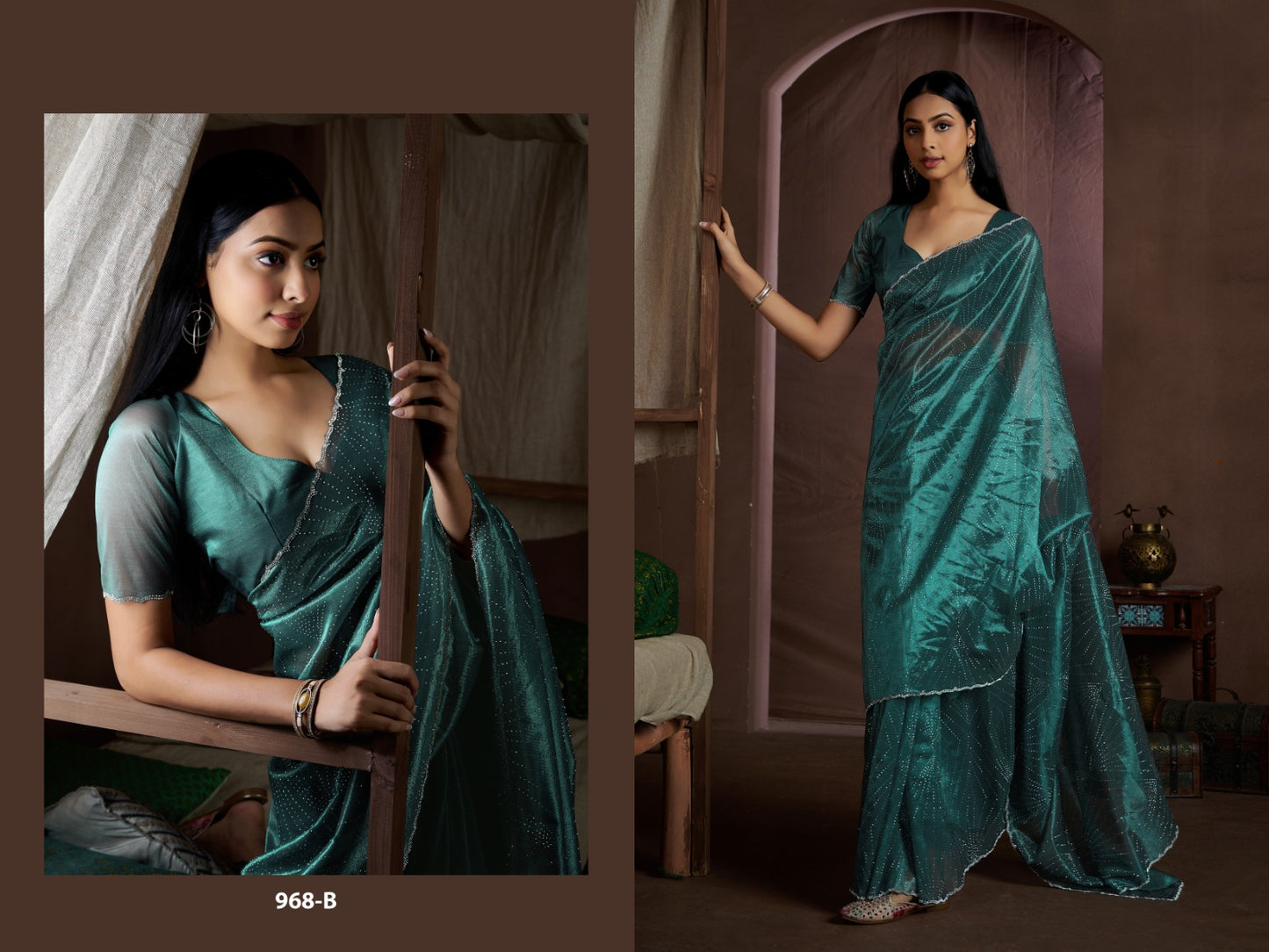 968-B Mehek Organza Sarees
