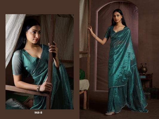 968-B Mehek Organza Sarees