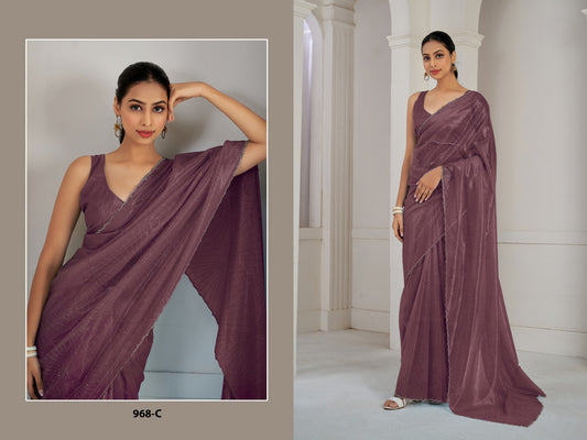 968-C Mehek Organza Sarees