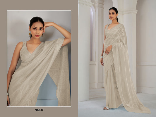 968-D Mehek Organza Sarees