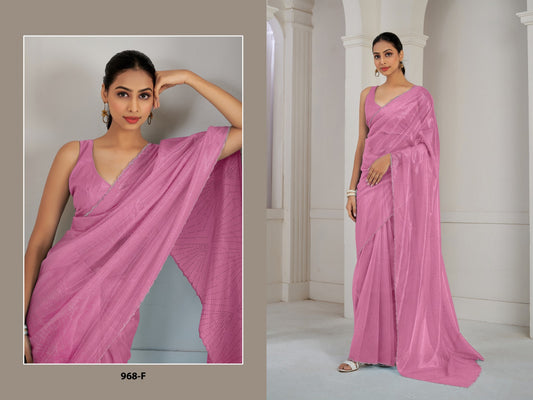 968-F Mehek Organza Sarees