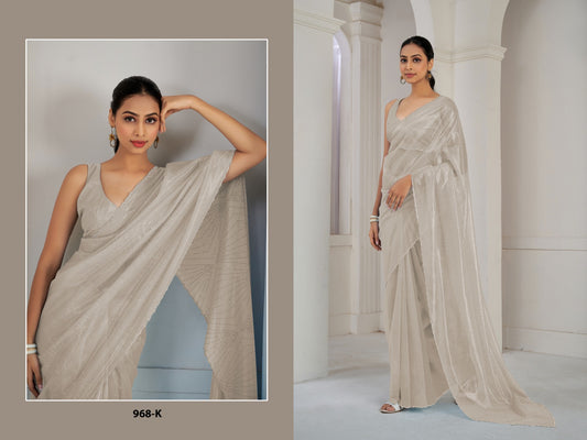 968-K Mehek Organza Sarees