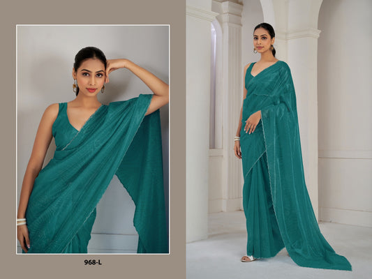 968-L Mehek Organza Sarees