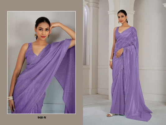 968-N Mehek Organza Sarees