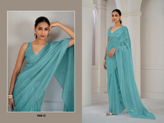 968-O Mehek Organza Sarees