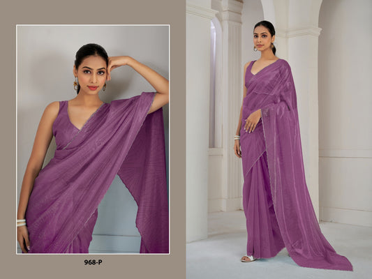 968-P Mehek Organza Sarees