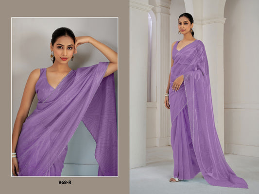 968-R Mehek Organza Sarees