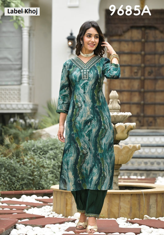 9685A Label Khoj Afghani Readymade Suits