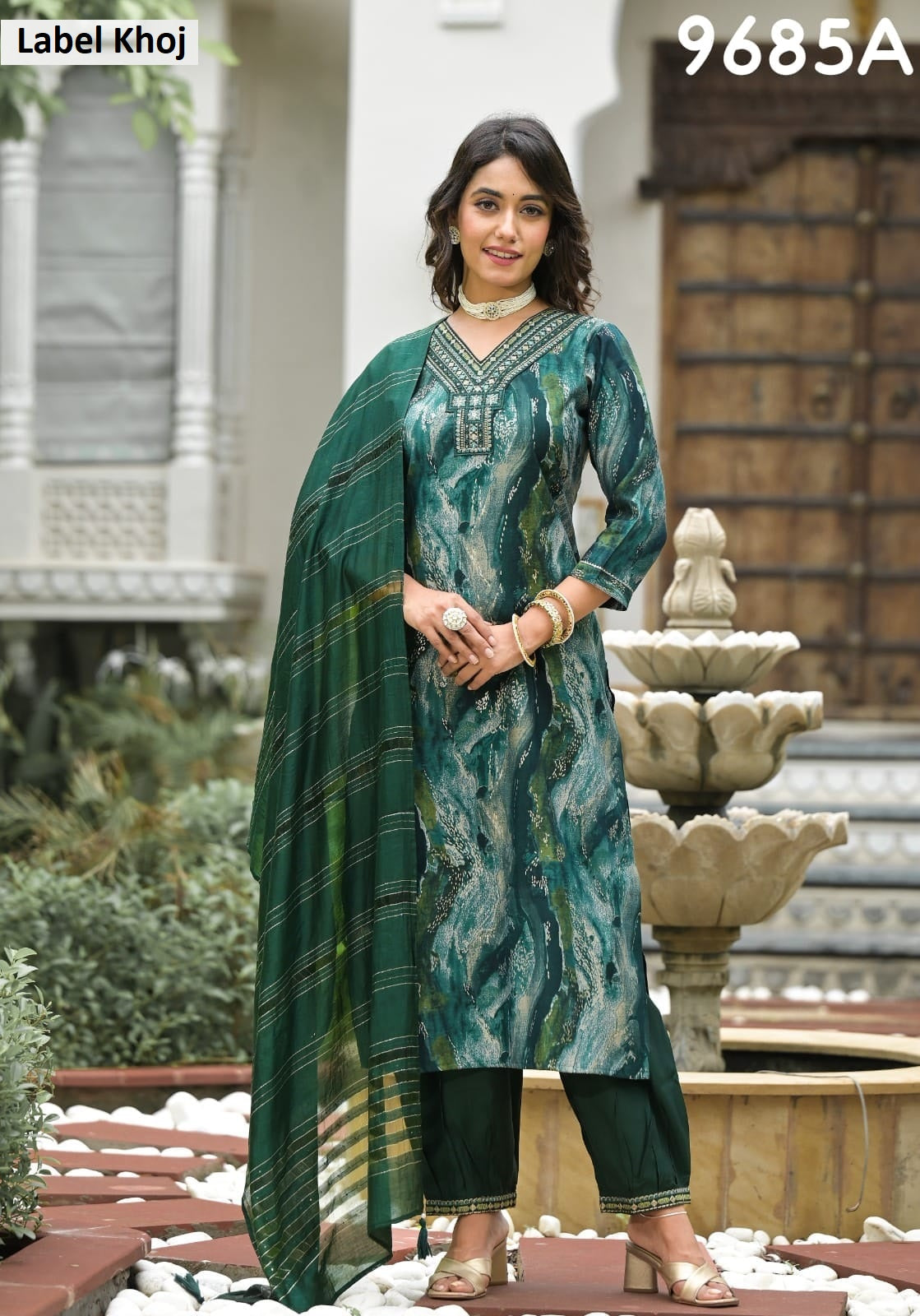 9685A Label Khoj Afghani Readymade Suits