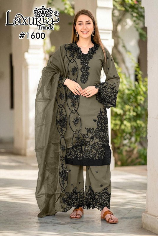 1600 Colours Laxuria Trendz Fox Georgette Pakistani Readymade Suits