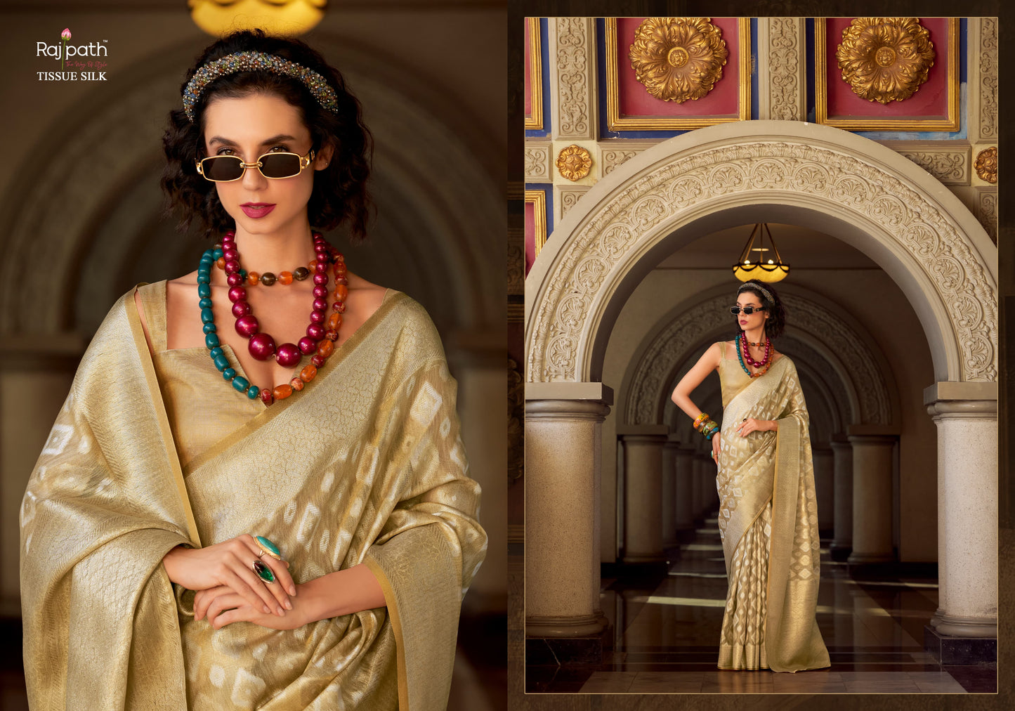 970004 Goldmine Rajpath Silk Sarees