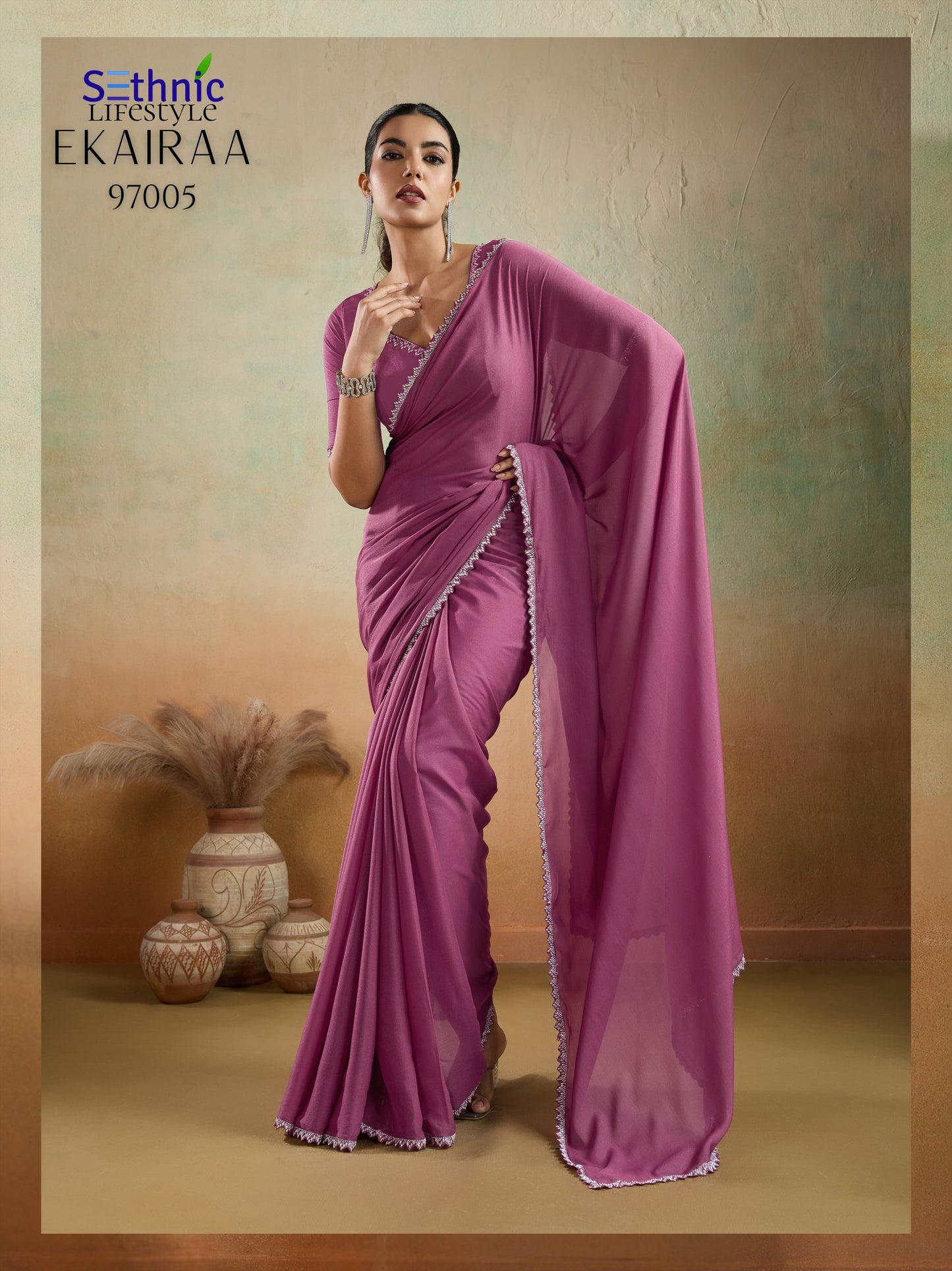 97005 Ekairaa Sethnic Georgette Sarees