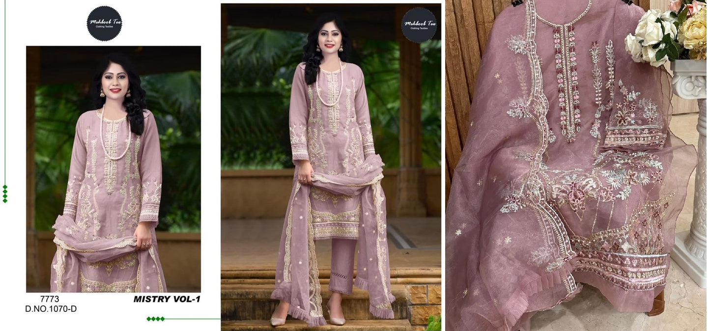 1070D Mehboob Tex Pakistani Salwar Suits