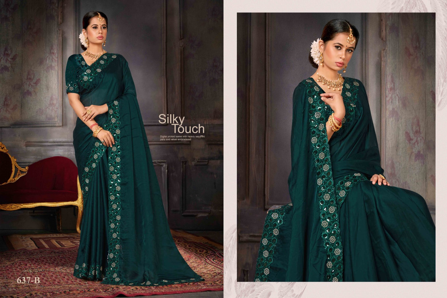 637B Jhalak Mehek Sarees