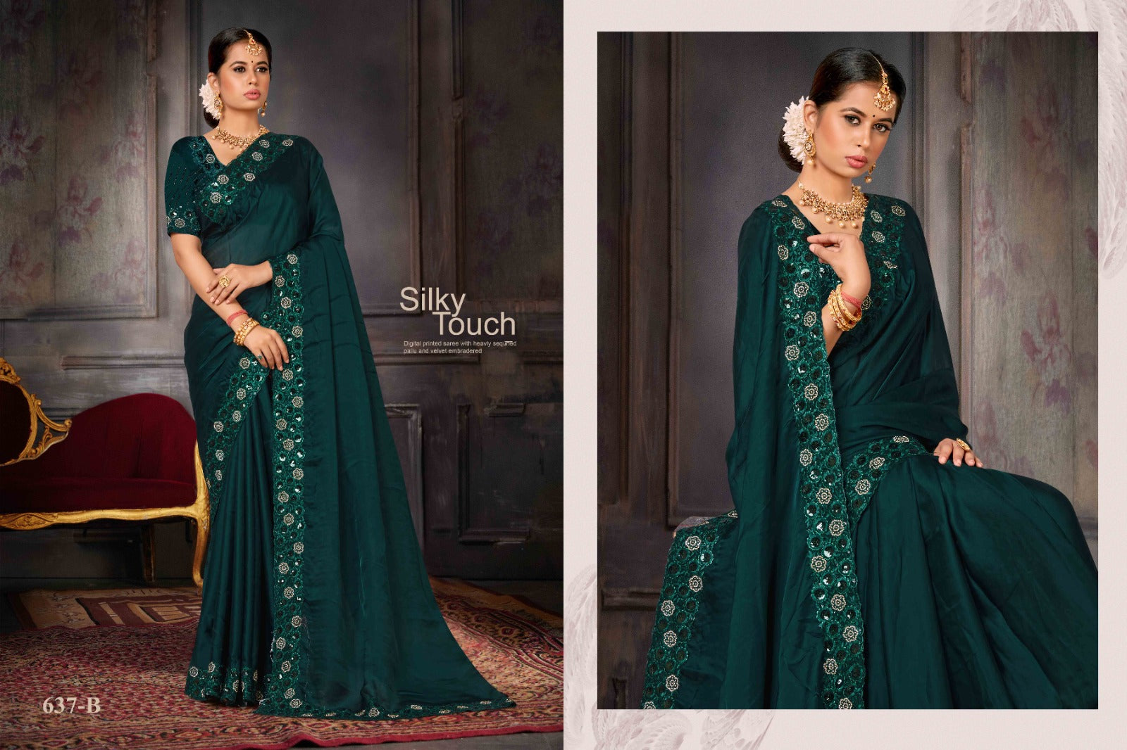 637B Jhalak Mehek Sarees