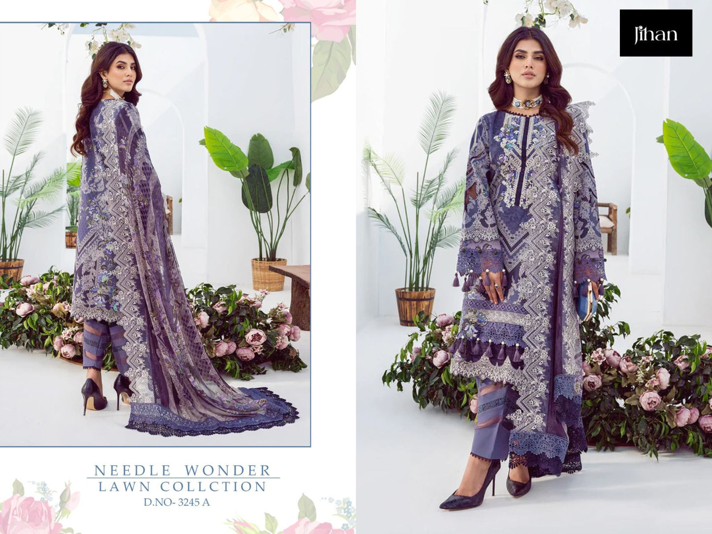 3245A Needle Wonder Lawn Collection Jihan Pakistani Salwar Suits