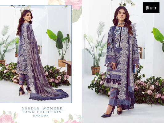 3245A Needle Wonder Lawn Collection Jihan Pakistani Salwar Suits