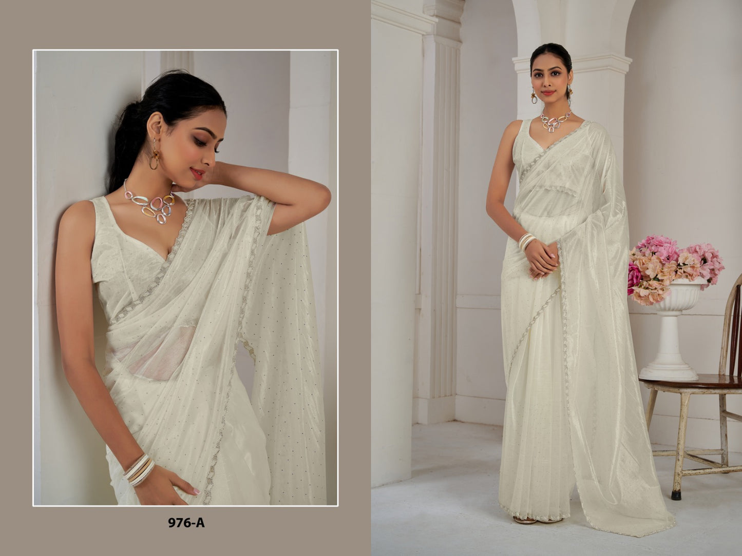 976A Mehek Organza Sarees