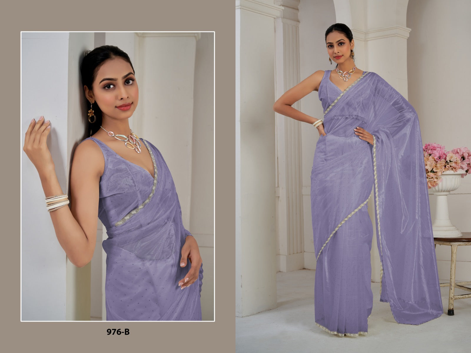 976B Mehek Organza Sarees