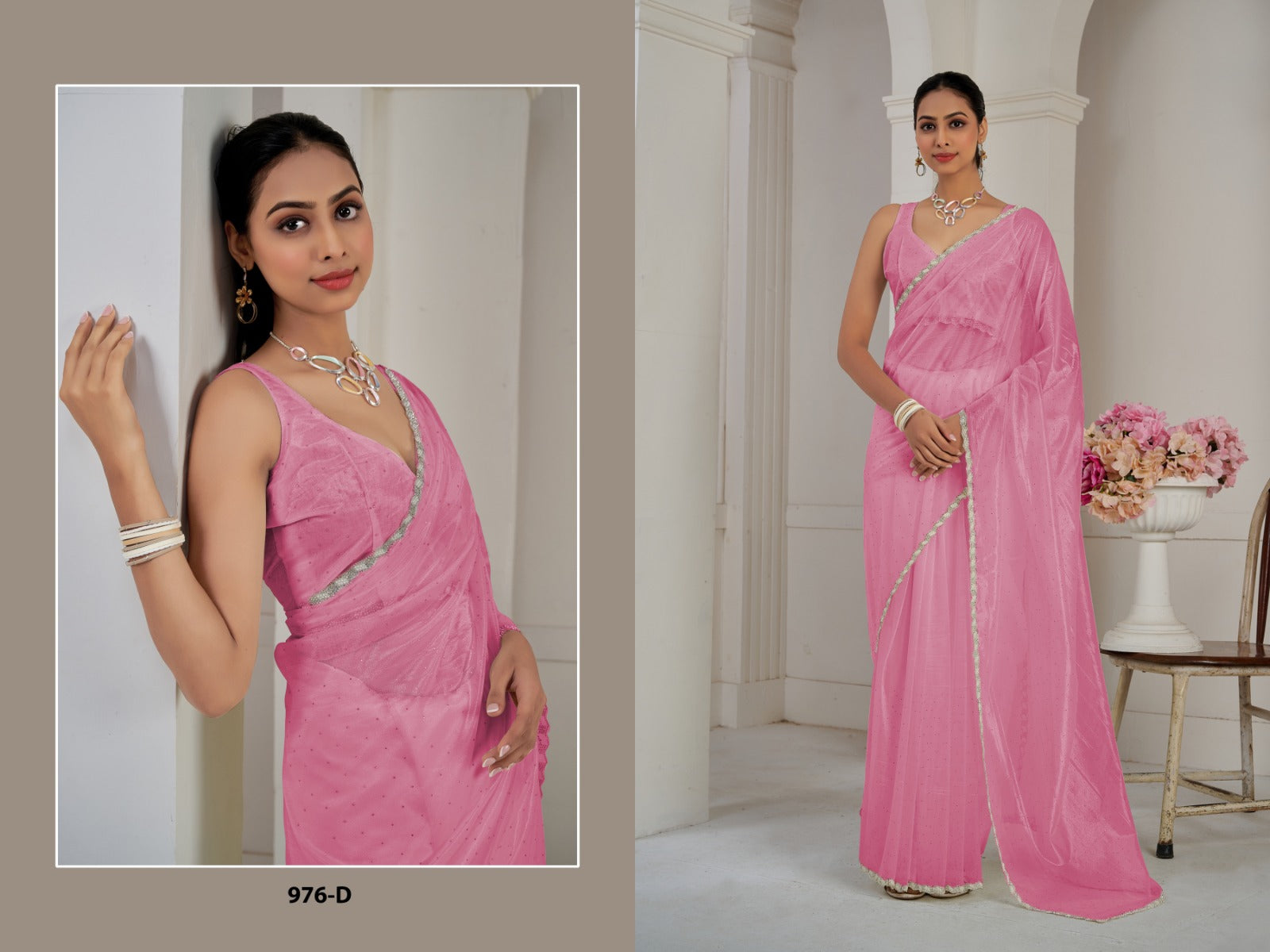 976D Mehek Organza Sarees