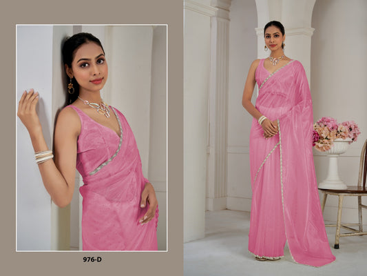 976D Mehek Organza Sarees