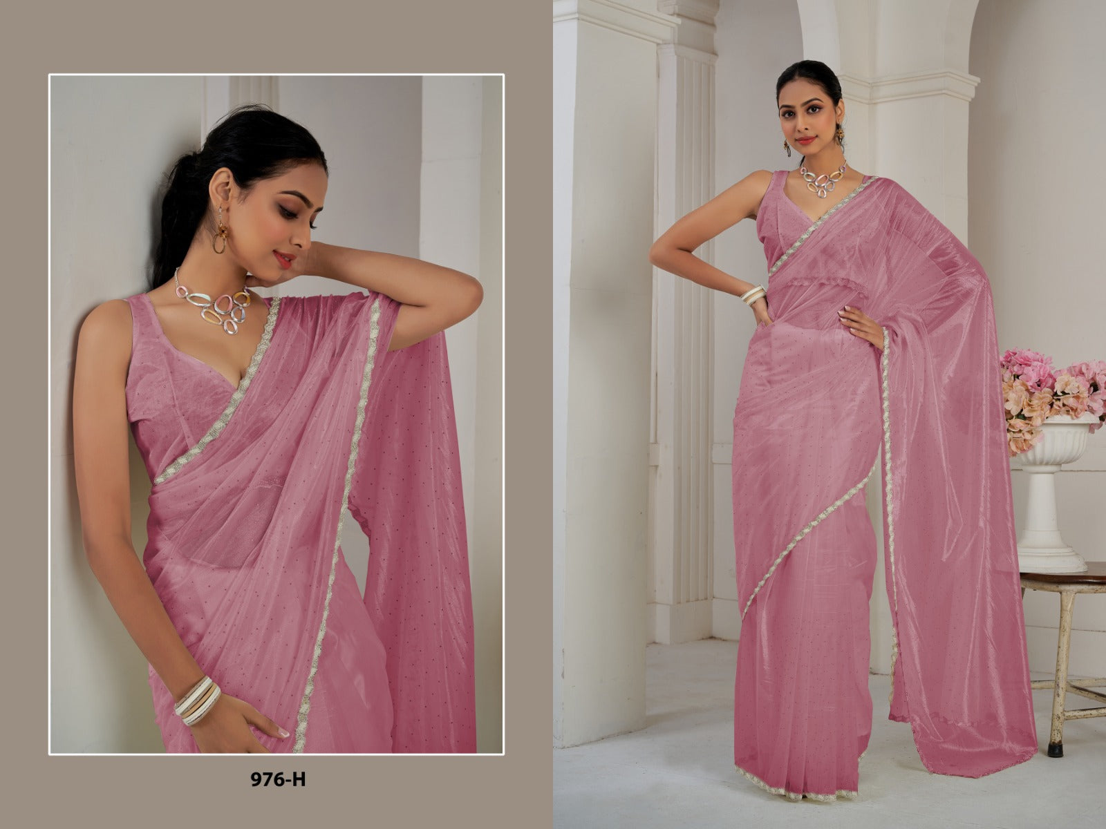 976H Mehek Organza Sarees