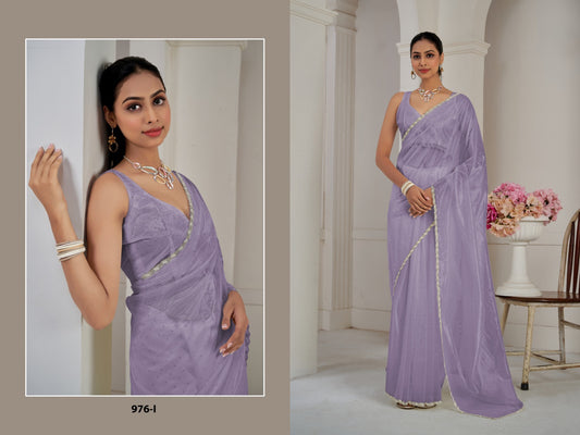 976I Mehek Organza Sarees