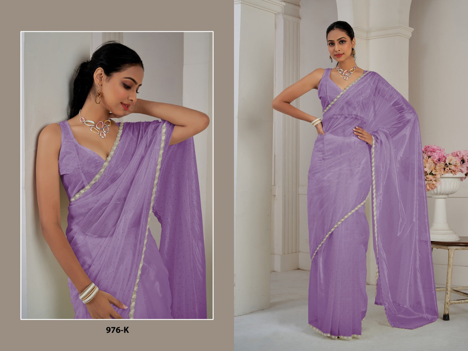 976K Mehek Organza Sarees