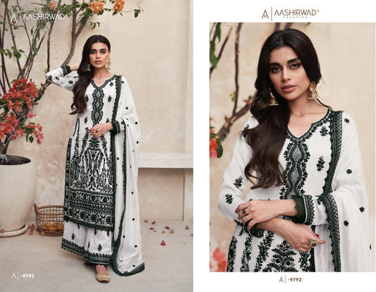 9792 Mirza Aashirwad Creation Premium Pakistani Readymade Suits